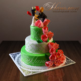 Свадебный торт "Сладкий поцелуй" №  187 С