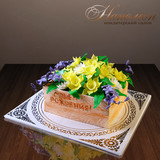 Праздничный торт с цветами №  101 Т