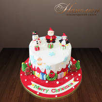 Новогодний торт "Веселого Рождества"  №  029 Н