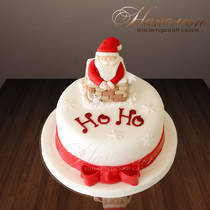 Новогодний торт "С Дедом Морозом"  №  031 Н
