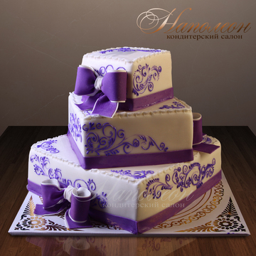 Свадебный торт многоярусный №  215 С