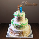 Свадебный торт многоярусный №  219 С
