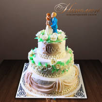 Свадебный торт многоярусный №  219 С