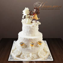 Свадебный торт с ежиками №  225 С