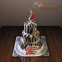 Детский торт зебра №  304 Д