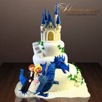 Свадебный торт с дворцом и драконом №  235 С