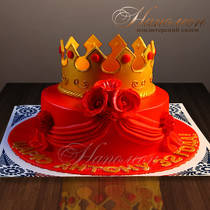 Торт на день рождения корона № 142 Т