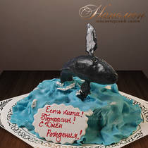 Торт на день рождения Дельфин № 165 Т