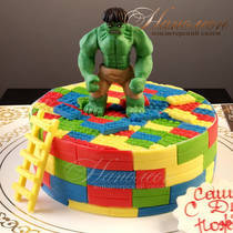 Торт Лего Халк №  444 Д