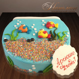 Детский торт аквариум № 455 Д