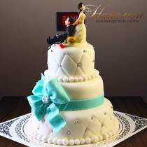 Оригинальный свадебный торт № 281 С