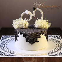 Свадебный торт с лебедями №  314 С