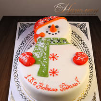 Торт снеговик №  045 Н