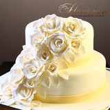Свадебный торт с цветами № 328 С