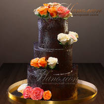 Свадебный торт шоколадный № 339 С