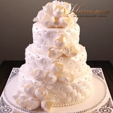 Свадебный белый торт № 346 С