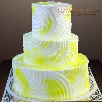 Свадебный торт со сливками № 360 С