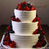 Свадебный торт с ягодами № 369 С