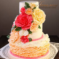 Свадебный торт № 374 С