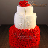 Свадебный торт с розами № 380 С