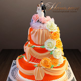Свадебный торт с фигурками № 388 С