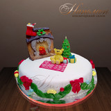 Новогодний торт "Рождественский вечер" №  015 Н