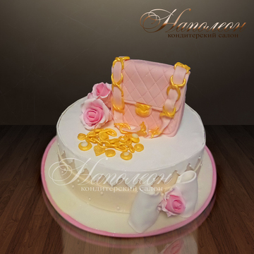 Торт "Розовая сумочка" №  014 Ж