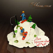 Подарочный торт "Все вершины твои!" №  016 Т