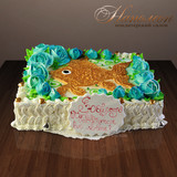 Праздничный торт " Золотая рыбка" №  080 Т